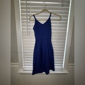 Royal Blue Spaghetti Strapped Dress